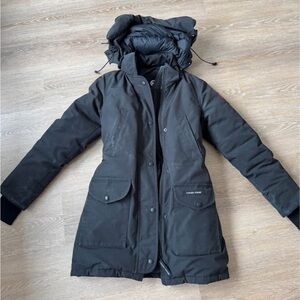 Women's Black Parka Coat